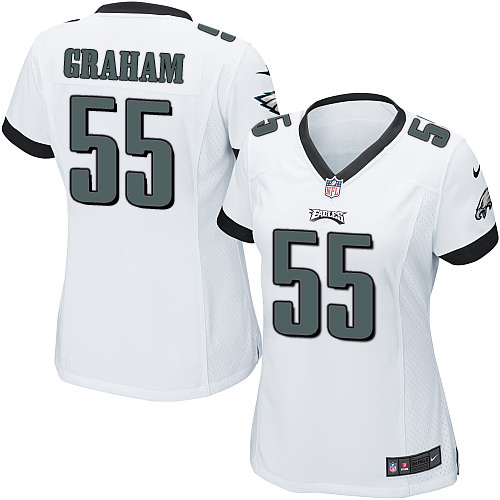 Women's Elite Brandon Graham Nike Jersey White Road - #55 NFL Philadelphia Eagles